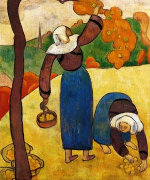Breton Peasants Artwork by Émile Bernard