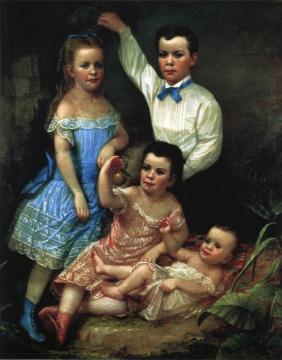 The Keith Children Artwork by Washington Bogart Cooper