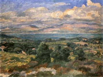 Landscape in the South of France. Artwork by Jozef Pankiewicz