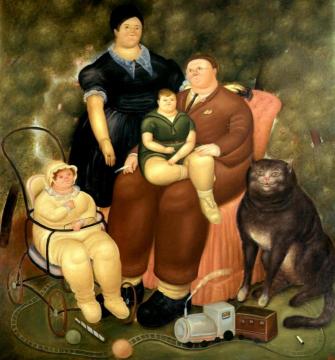 Family Artwork by Fernando Botero