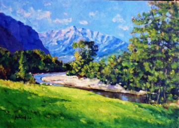 Ansa della Dora a La Salle AO Italy Artwork by Paolo La Commare