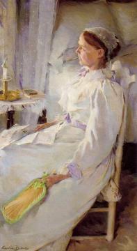 New England Woman Artwork by Cecilia Beaux
