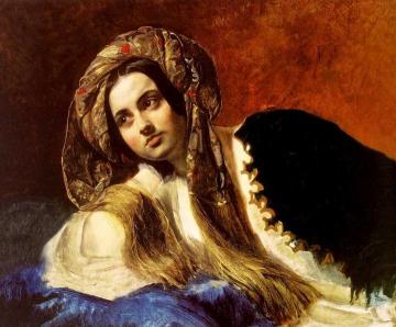 A Turkish Girl Artwork by Karl Pavlovich Bryullov