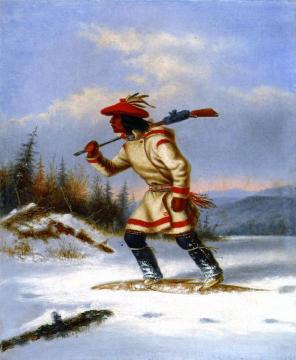 The Indian Hunter Artwork by Cornelius Krieghoff