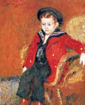 LIttle Boy with Red Coat Artwork by Georges Lemmen