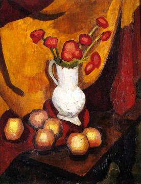 Poppies in a Vase Artwork by Roger de la Fresnaye