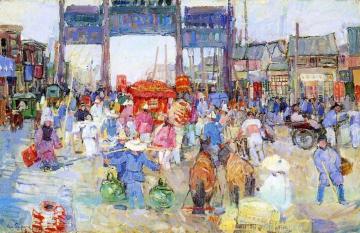 The Wedding Chair, Peking Artwork by Leon Shulman Gaspard