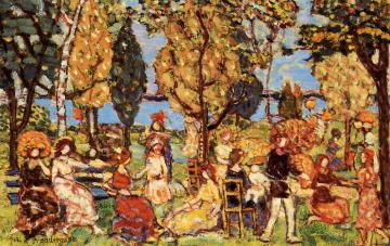 In the Park Artwork by Maurice Prendergast