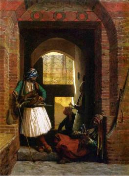 Arnaut Guards in Cairo Artwork by Jean Leon Gerome
