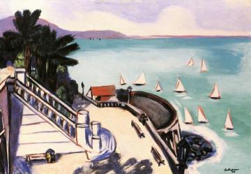 View From The Terrace In Monte Carlo Artwork by Max Beckmann