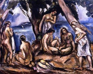 Bathers Artwork by Emile-othon Friesz
