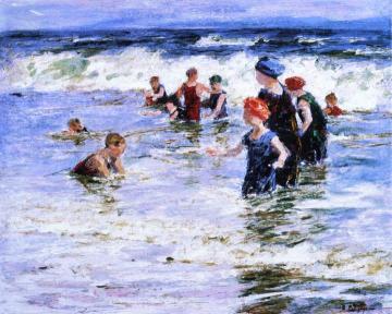 Beach Scene Artwork by Edward Potthast