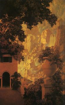 Sunrise Artwork by Maxfield Parrish