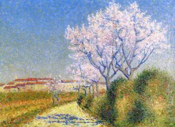 Almond Trees In Flower Artwork by Achille Lauge