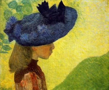 Mademoiselle Feraill in a Blue Hat Artwork by Aristide Maillol