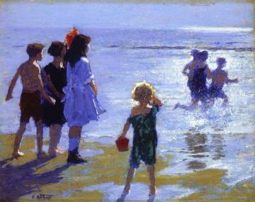 At Low Tide Artwork by Edward Potthast