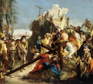 Christ on the Route to Calvary Artwork by Giovanni Battista Tiepolo