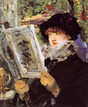 Reading Artwork by Edouard Manet