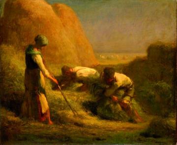 The Hay Trussers Artwork by Jean-François Millet