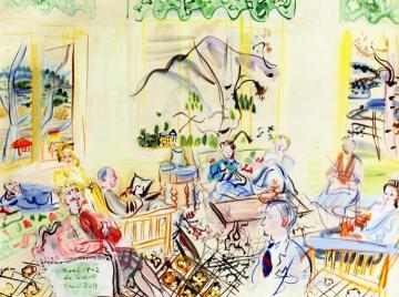 Le Casot At Vernet-les-bains, Christmas Artwork by Raoul Dufy