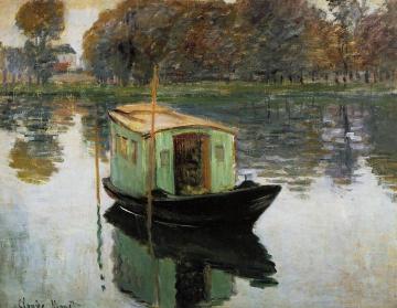 The Studio Boat Artwork by Claude Oscar Monet
