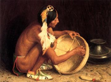 The Tom Tom Maker Artwork by E. Irving Couse