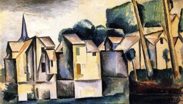 Houses on the Waterfront Artwork by Andre Derain