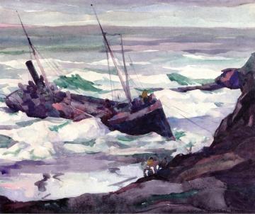 Stormy Sea Artwork by Armin Hansen