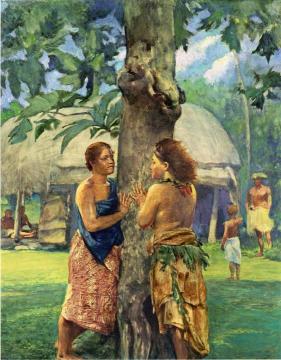 Portrait Of Faase, The Taupo Of Fagaloa Bay, Samoa Artwork by John La Farge