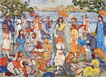The Beach Artwork by Maurice Prendergast