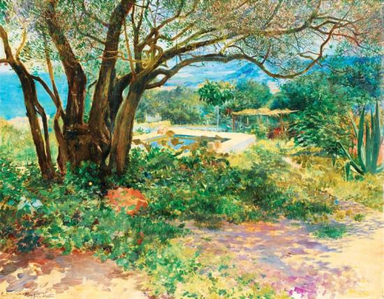 Old Olive Tree In Algeria Artwork by Georges Antoine Rochegrosse