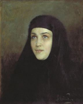 Portrait Of A Young Nun Artwork by Victor Shtemberg