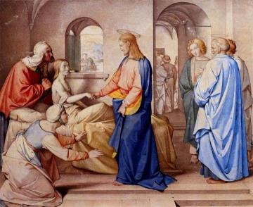 Christ Resurrects The Daughter Of Jairus Artwork by Johann Friedrich Overbeck