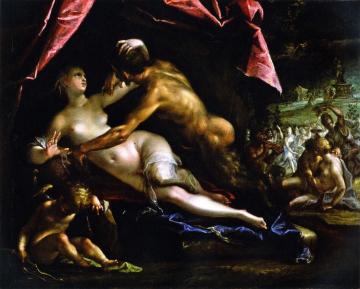 Pan und Selene Artwork by Hans von Aachen