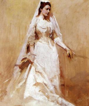 A Bride Artwork by Abbott Handerson Thayer