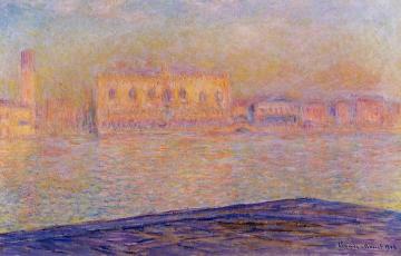 The Doges' Palace Seen from San Giorgio Maggiore Artwork by Claude Oscar Monet
