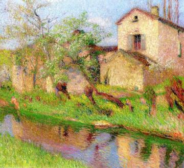 Maison au bord de Ruisseau Artwork by Henri Martin