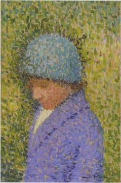 Portrait of a young girl Artwork by Henri Martin
