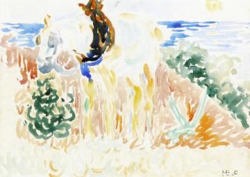 Horse Artwork by Henri Edmond Cross