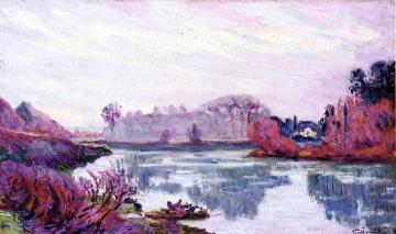 Banks Of The Marne In Winter Artwork by Armand Guillaumin