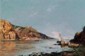 The Bay of Fourmis, Beaulieu Artwork by Eugène-Louis Boudin