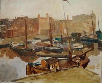 The Rokin in Amsterdam Artwork by George Heidrik Breitner