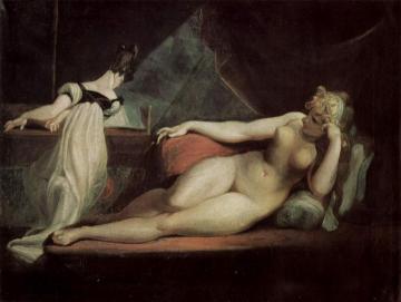 Reclining Nude And Piano Teacher Artwork by Henry Fuseli
