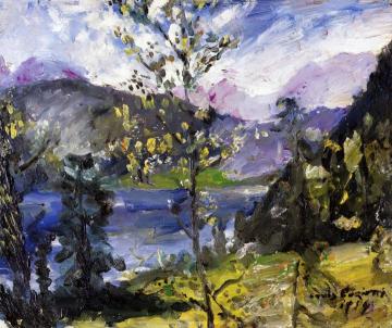 October Show at the Walchensee Artwork by Lovis Corinth