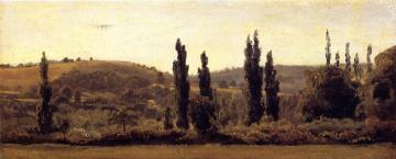 Landscape with Poplars Artwork by Théodore Rousseau