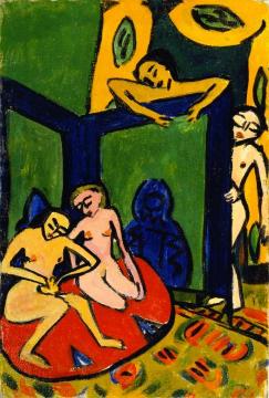 Studio Scene Artwork by Erich Heckel