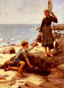 Young Fishermen Artwork by Jules Bastien-Lepage