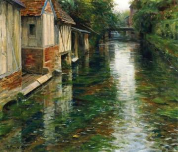 The Wash House On The Canal Artwork by Louis Ashton Knight
