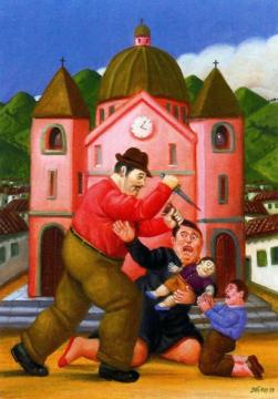 The Killing of the Innocents Artwork by Fernando Botero