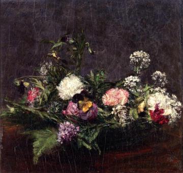 Flowers Artwork by Henri Fantin-Latour